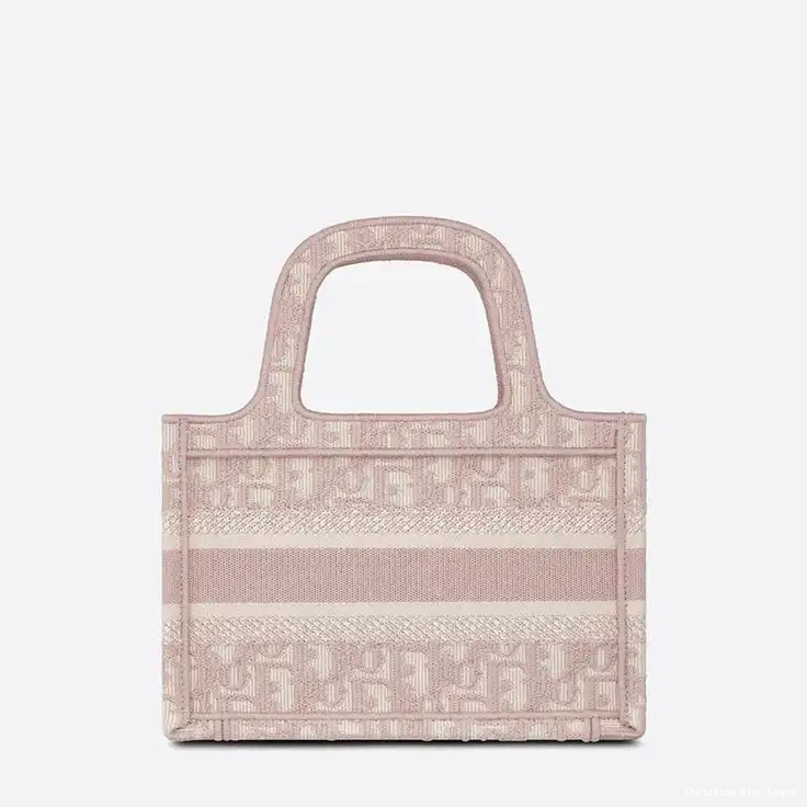 Cheap Oblique Motif Tote Book Pink Canvas Dior Mini 0512 Luxury